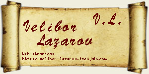 Velibor Lazarov vizit kartica
